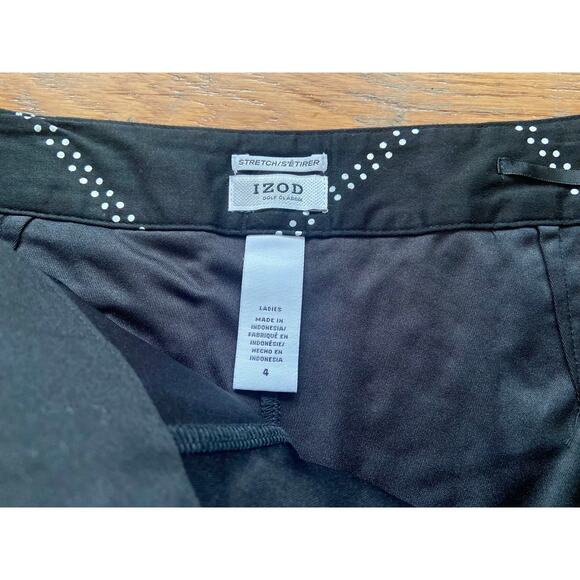 IZOD Golf Classix Black Stretch Skort sz 4 - Picture 4 of 12